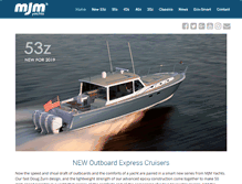 Tablet Screenshot of mjmyachts.com